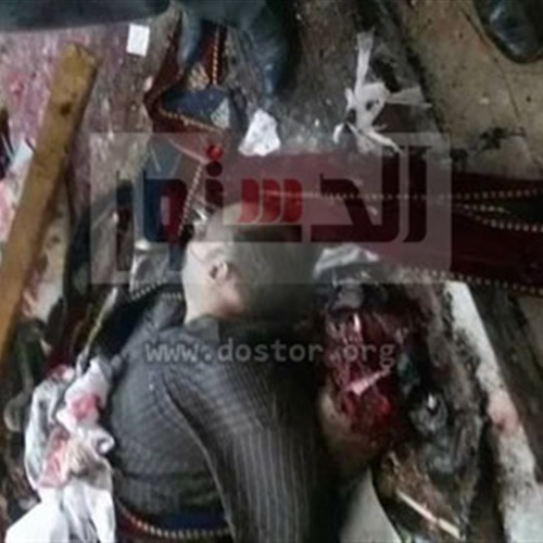 شاهد.. الصور الأولى لضحايا انفجار كنيسة طنطا