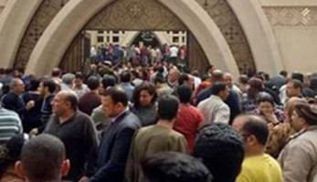 فيديو.. 'علقة موت' لمدير أمن الغربية 'المُقال' داخل كنيسة مار جرجس