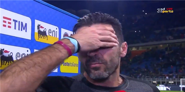 بكاء بوفون بعد خروج إيطاليا من كأس العالم - يالاكورة