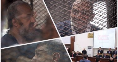 فى جلسة محاكمة متهمى "فض رابعة".. القاضى لبديع: "اللى بيحصل فى البلد علشان بتحاربوا المصريين وسايبين فلسطين".. شاهد: رأيت تعذيبا بالميدان وأسلحة بالخيام.. والمعتصمون احتلوا مدرسة ودمروها.. والتأجيل لـ23 ديسمبر (ريبورتاج)