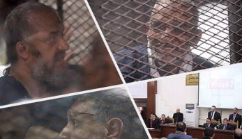 فى جلسة محاكمة متهمى "فض رابعة".. القاضى لبديع: "اللى بيحصل فى البلد علشان بتحاربوا المصريين وسايبين فلسطين".. شاهد: رأيت تعذيبا بالميدان وأسلحة بالخيام.. والمعتصمون احتلوا مدرسة ودمروها.. والتأجيل لـ23 ديسمبر (ريبورتاج)