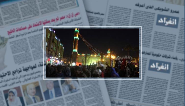 صور.. انتشار حلقات الذكر والخدمات لتقديم الطعام لزوار مولد الحسين (ريبورتاج مصور)