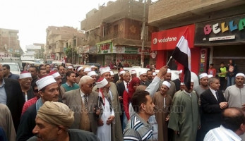 الانتخابات الرئاسية| بالصور.. مسيرة بـ «العمة والقفطان» لأئمة المنوفية
