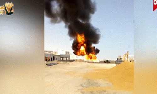 شاهد.. اللقطات الأولى لانفجار خط غاز بجبل الجلالة في العين السخنة (خبر)