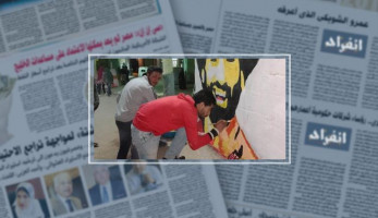 صور.. شارع بدكرنس فى المنصورة يتحول لتحفة جدارية.. والسبب صندوق قمامة (فيتشر)