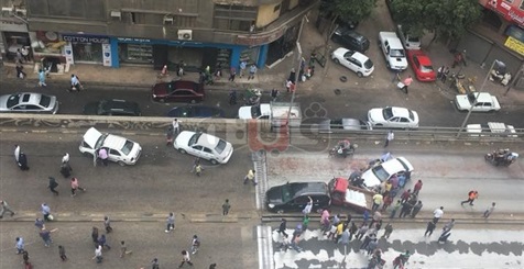 السرعة الزائدة وراء حادث تصادم 10 سيارات بكوبري الدقي (فيديو) (خبر)