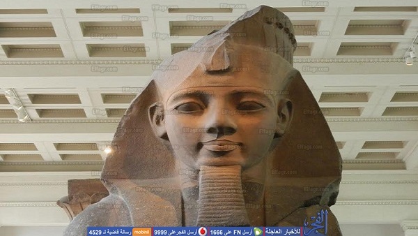 رحلة تمثال رمسيس الثاني من الأقصر إلى المتحف البريطاني (صور) - خبر