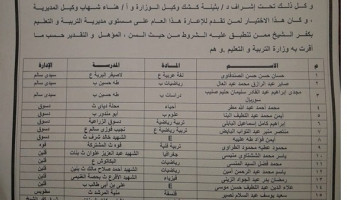 إعارة 19 معلماً ومعلمه من كفر الشيخ لدولة السودان