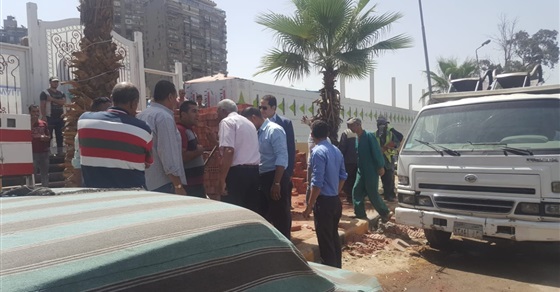 كلاكيت سابع مرة.. وقف البناء المخالف لنادي الزمالك النهري.. صور
