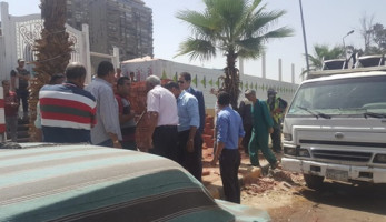 كلاكيت سابع مرة.. وقف البناء المخالف لنادي الزمالك النهري.. صور