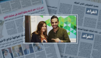 أول صورة لحلا شيحة بعد خلع الحجاب مع محرر انفراد