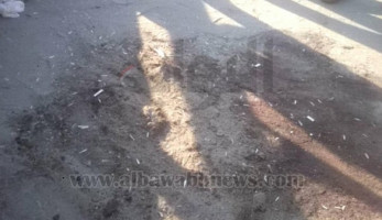 صور.. إرهابي مسطرد يتحول إلى أشلاء والدماء تغرق المكان