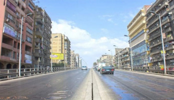 بدء أعمال الصيانة بكوبري الدقي المعدني وغلق حارة مرورية