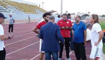 هانى أبو ريدة يكشف كواليس لقائه مع محمد صلاح فى مران المنتخب