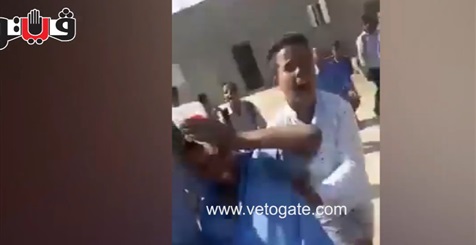 مشاجرة بالطوب والألفاظ النابية بين طلاب مدرسة في الأقصر (فيديو)