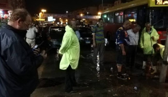 بالصور| غرق شوارع ومحال الإسكندرية بسبب الأمطار.. ومسؤول: جار التعامل