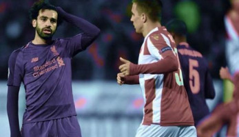 شاهد.. ليفربول يسقط أمام النجم الأحمر بثنائية مفاجئة بمشاركة محمد صلاح