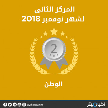الوطن يصعد للمركز الثاني.. وتقييمه يرتفع إلى 81% خلال نوفمبر