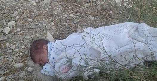 العثور على رضيع بجوار مطبخ مستشفى ملوي في المنيا