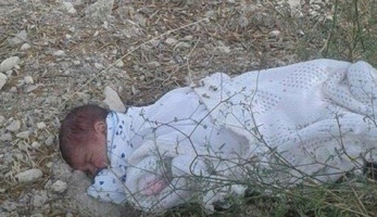 العثور على رضيع بجوار مطبخ مستشفى ملوي في المنيا