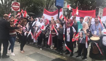 الجالية المصرية تحتشد فى واشنطن وتهتف: " الشعب يريد إعدام الإخوان"
