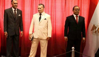 احتفالية رفيعة المستوى لإقامة تمثالين للرئيسين السيسي وعبد الناصر بمتحف الشمع بصربيا |صور