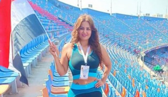 من الدرجة الثالثة.. سما المصرى فى استاد القاهرة قبل لقاء أوغندا