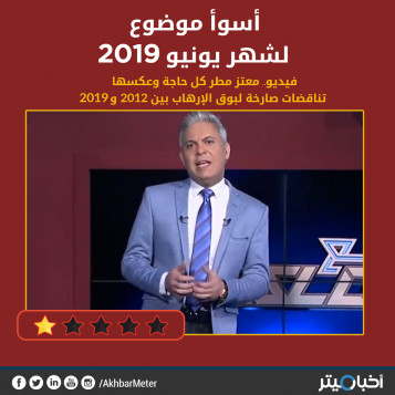 خبر اليوم السابع عن "تناقضات" معتز مطر.. الأسوأ في يونيو