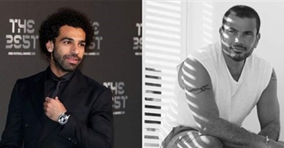 الهضبة والفرعون .. إعلان جديد يجمع عمرو دياب ومحمد صلاح.. فيديو