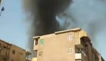 حريق ضخم في كنيسة مارجرجس بالمنصورة.. صور