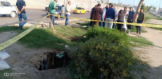 هبوط أرضي بحي المنتزه في الإسكندرية