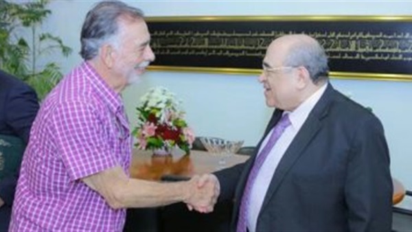 مصطفى الفقي يستقبل المخرج العالمي فرانسيس فورد كوبولا