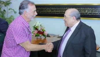 مصطفى الفقي يستقبل المخرج العالمي فرانسيس فورد كوبولا