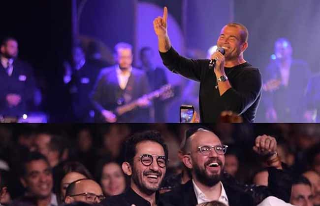 تعليق غريب من أحمد حلمي على حفل عمرو دياب | صور