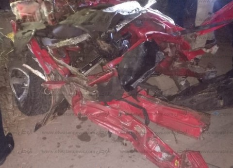 "الوطن" تنشر أول صور من موقع حادث قطار مزلقان الصوفي بالدقهلية