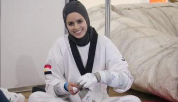 بطلة إفريقيا في التايكوندو «نور حسين» تقترب من حلم الأولمبياد | صور