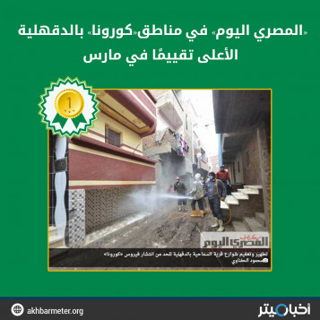 «المصري اليوم» في مناطق«كورونا» بالدقهلية الأعلى تقييمًا في مارس