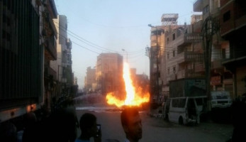 مصدر بـ"البترول": السيطرة على حريق خط غاز بمنطقة الزيتون