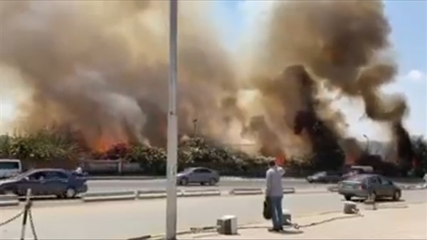 المعاينة الأولية تكشف سبب حريق حديقة بميدان الرماية