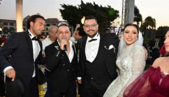 شقيقة علي ربيع تحتفل بعقد قرانها وزفافها بحضور نجوم الفن.. (صور)