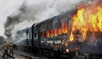 عاجل..انفجار وحريق هائل بمحطة قطارات دولة كبري