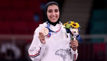 الخطيب يهنئ جيانا فاروق ببرونزية طوكيو