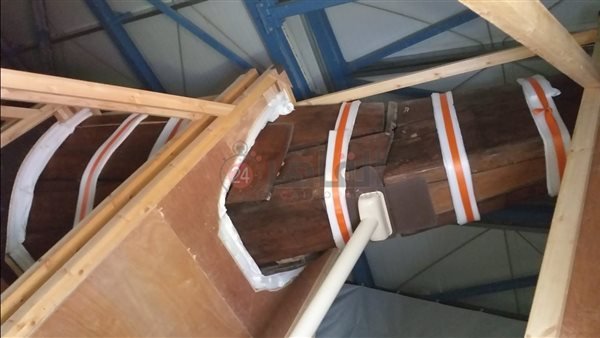 بعد نقلها.. ربط مركب خوفو بالمتحف المصري الكبير بحبال من الكتان