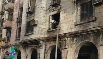 العثور على جثتين متفحمتين أسفل ركام عقاري الحسين المحترقين