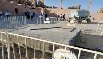 "بنحضر لحدث ضخم".. مصدر بالآثار يعلق على استخدام "خرسانة" في معبد الكرنك