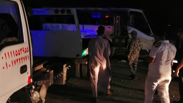 ننشر أسماء المصابين بحادث انقلاب ميني باص بطريق القطامية   