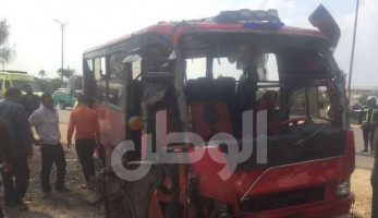 أسماء المصابين في حادث أتوبيس ميت غمر.. سقط داخل الرياح التوفيقي