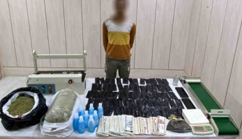 ضبط مصنع مخدرات يديره عاطل داخل شقة بالمعصرة