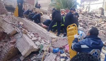 مصرع مسن وإصابة آخر في انهيار عقار القباري بالإسكندرية