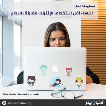 النساء أقل استخداما للإنترنت مقارنة بالرجال